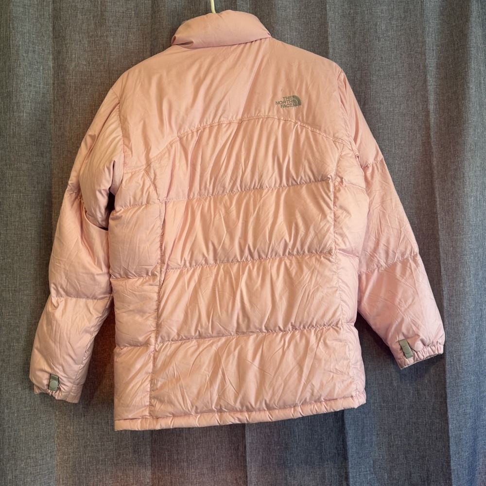 North Face Womens Pink XL 96 Retro Nuptse Puffer Jacket Goose Down Vintage Coat‎ - Picture 3 of 7